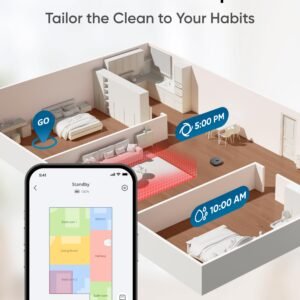 eufy X10 Pro Omni Robot Vacuum Cleaner with Dual Mop, All-in-One Station, 8,000Pa Powerful Suction